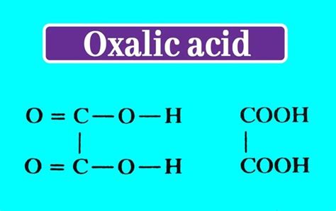 Oxalic Acid: What is the formula of oxalic acid? | Properties | Uses|Chemistry Page