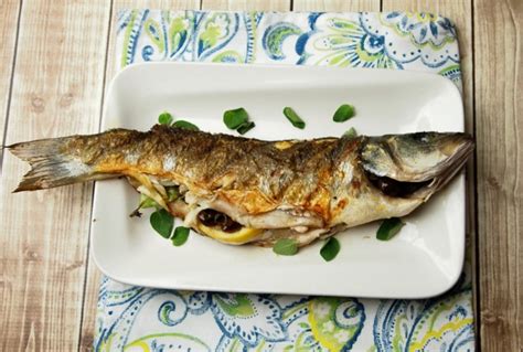 Grilled Branzino with Olives and Lemon - Jamie Geller