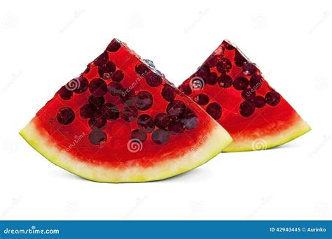 Jelly watermelon stock image. Image of diet, cream, dessert - 42940445