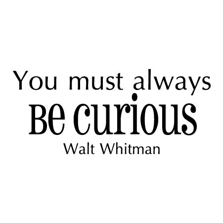 Be Curious Wall Quotes™ Decal | WallQuotes.com