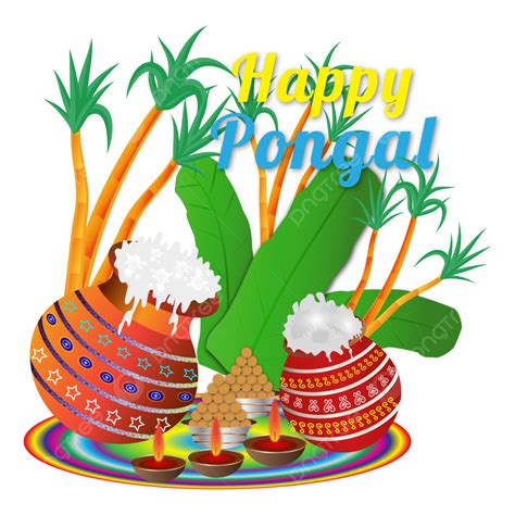 Pongal Festival Vector PNG Images, New Realistic Happy Pongal Indian ...