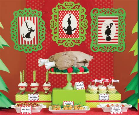 Backdrop for the Christmas Party Grinch Christmas Party, Christmas ...