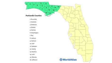 Florida Panhandle - WorldAtlas