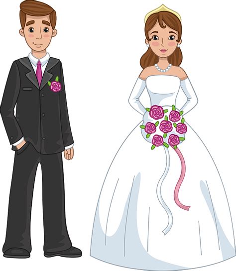 Bride and groom clipart. Free download transparent .PNG | Creazilla