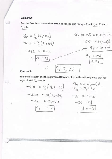 Arithmetic series problems