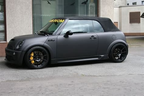 Matte Black paint job pricing? - North American Motoring | Mini cabrio, Black mini cooper, Mini ...