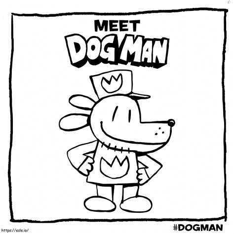 Meet Dog Man coloring page