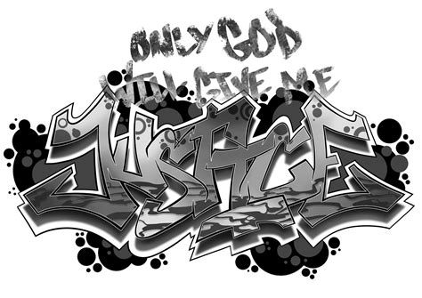 ArtStation - Only God Will Give me Justice Graffiti