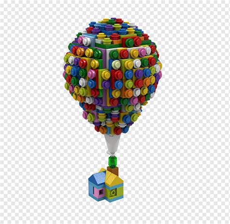 Balloon Russell LEGO Carl Fredricksen House, BALLOM, balloon, pixar, film png | PNGWing