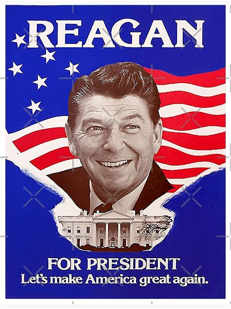 "Reagan Bush '84 Retro Logo Red White Blue Election Ronald George 1984 84" Photographic Print by ...