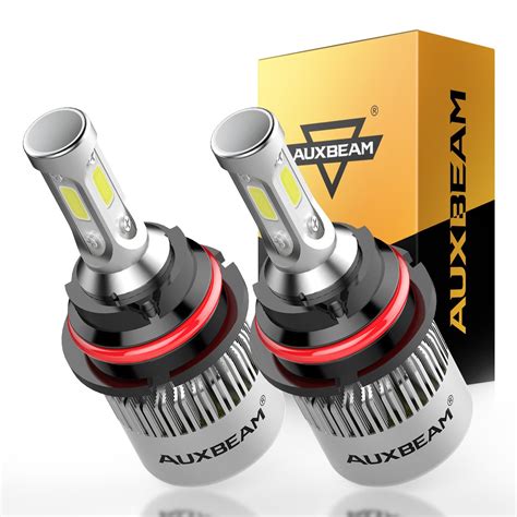 Auxbeam 9007 Led bulb F-S2 Series 9007 Led Light Bulb Conversion Kit, 8000 Lumens 6500K White ...