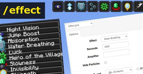 Minecraft : Effect Command Generator : Gamer Geeks