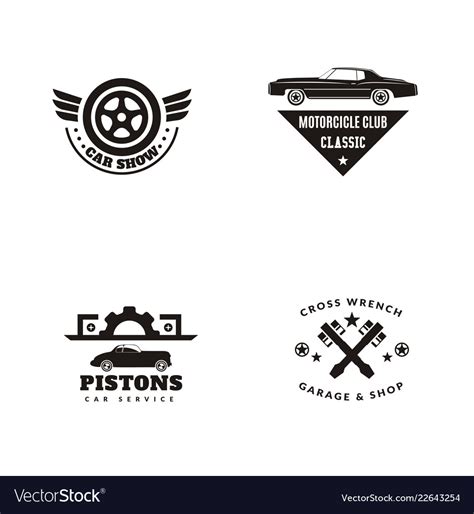 Vintage car logo Royalty Free Vector Image - VectorStock