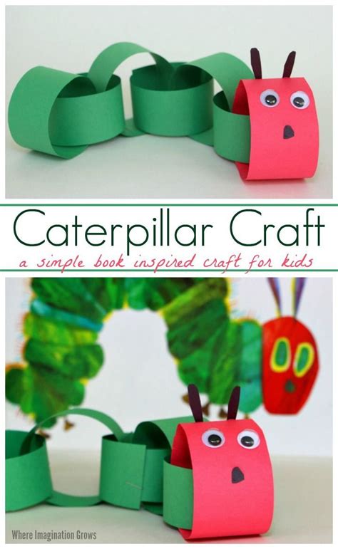 Caterpillar Craft for Kids | Preschool crafts, Crafts, School crafts