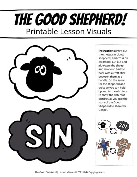 The Good Shepherd Bible Lesson – Kids Enjoying Jesus