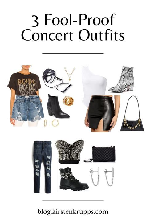 3 Fool-Proof Concert Outfits | Concert outfit summer, Concert outfit ...