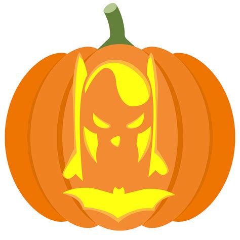 Batman Face Pumpkin Stencil | Free Printable Papercraft Templates