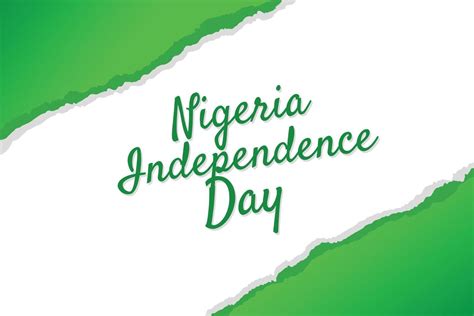 nigeria independence flag 12154899 Vector Art at Vecteezy