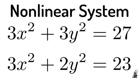 Nonlinear And Linear Equations