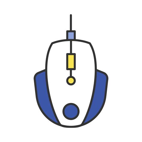 Gaming mouse color icon. Esports equipment. Player digital device. High ...