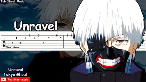 Tokyo Ghoul OP - Unravel Guitar Tutorial - YouTube