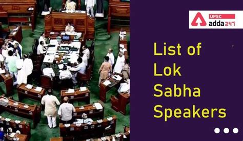 List of Lok Sabha Speakers