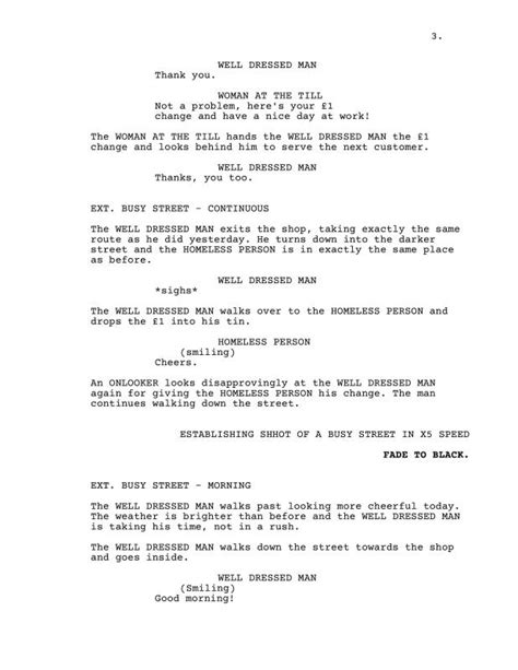 Film Script Example | Template Business