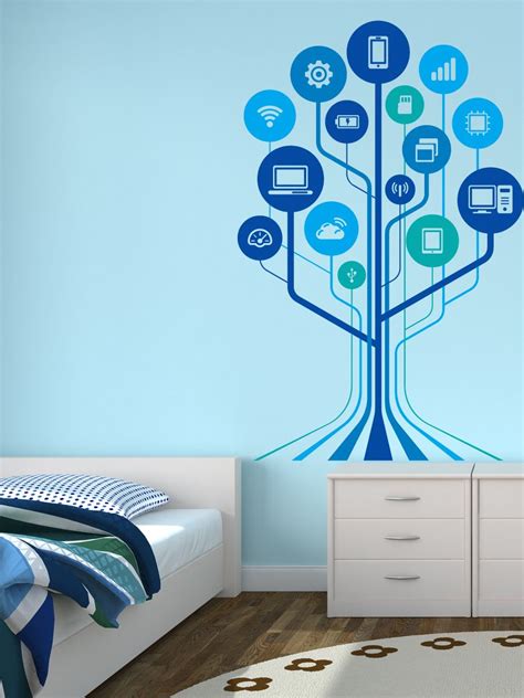 technology wall decals - Google Search | Wall decor, Modern wall decals ...