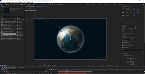 Make a Spinning Globe Animation in After Effects on Behance