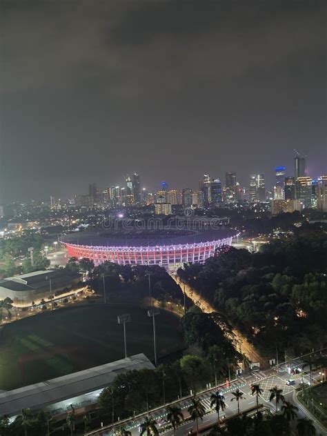 Gelora Bung Karno Stadium from Century Hotel Editorial Photo - Image of gelora, century: 261753051