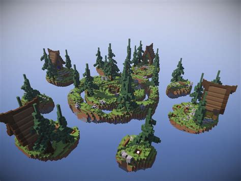 Minecraft - Forest Bedwars map 4x4 - Minecraft Schematic Store - www.schematicstore.com