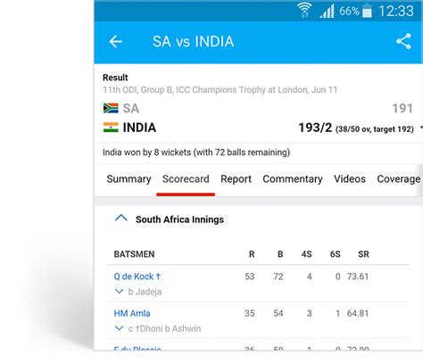 ESPNcricinfo App - Download on Google Play & iOS App Store