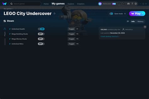 LEGO City Undercover Cheats and Trainer for Steam - Trainers - WeMod ...