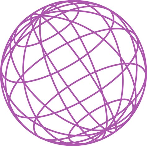 Wire Globe Purple Clip Art at Clker.com - vector clip art online, royalty free & public domain