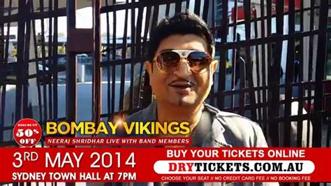 Neeraj Shridhar | Bombay Vikings | Concert in Sydney | Invitation for Sydney Fans - YouTube