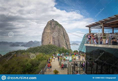 Sugar Loaf Mountain Cable Car Station at Urca Hill - Rio De Janeiro, Brazil Editorial Photo ...