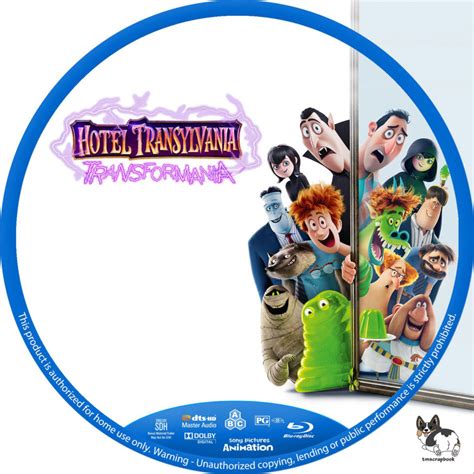 Hotel Transylvania: Transformania Custom Blu-Ray Label v2 - DVDcover.Com