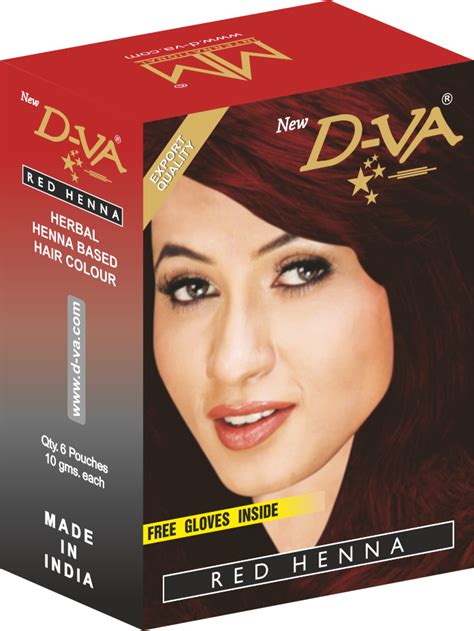 Red hair color - henna based hair color manufacturer in India - DVA