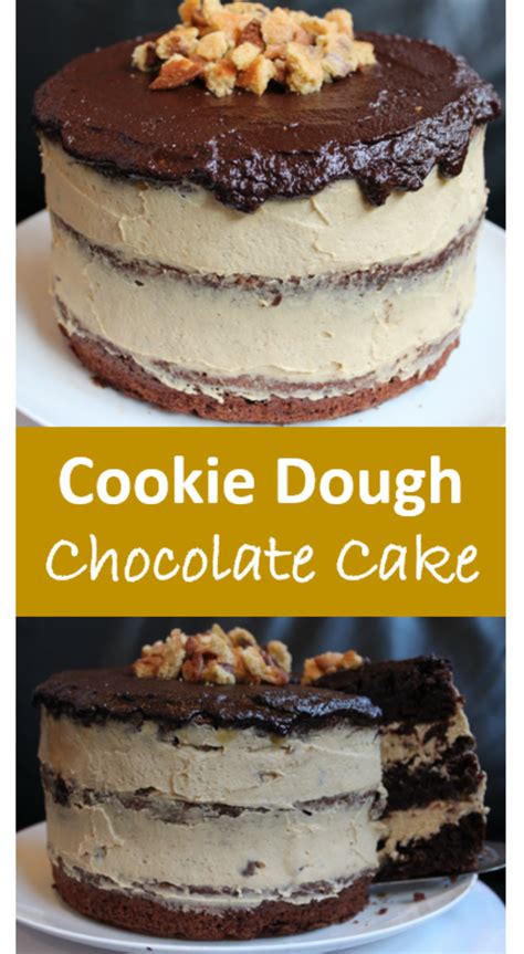 Cookie Dough Chocolate Cake Chocolate Brownies, Chocolate Ganache ...