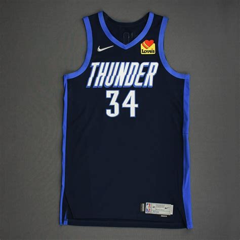 Oklahoma City Thunder 2020-2021 Earned Jersey