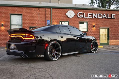 Dodge Charger Black Project 6GR SEVEN Wheel | Wheel Front