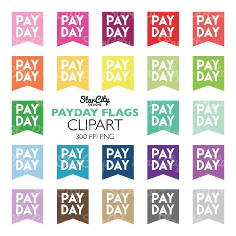 Payday Digital Stickers Payday Clip Art Money clip art | Etsy in 2021 ...