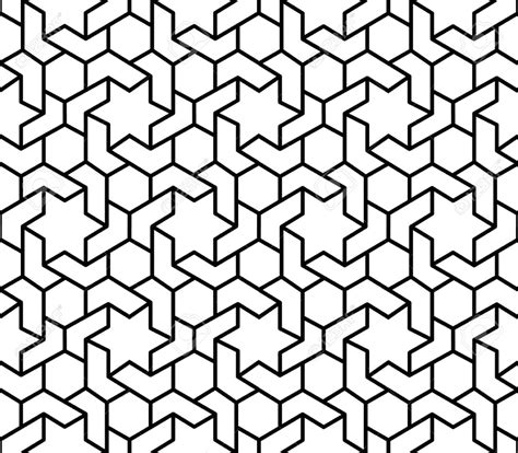 Black And White Islamic Geometric ... | Geometric pattern background ...