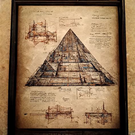 Pyramid of Giza Blueprints (4) by Broskisart on DeviantArt