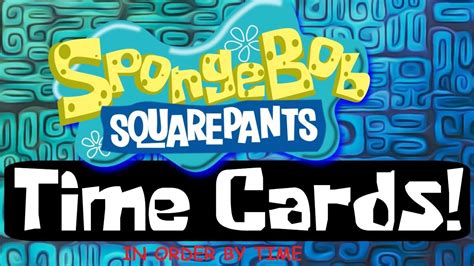 Spongebob Time Cards