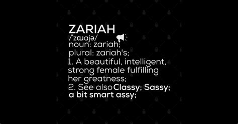 Zariah Name Zariah Definition Zariah Female Name Zariah Meaning - Zariah - Posters and Art ...