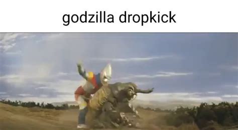 Godzilla dropkick - iFunny