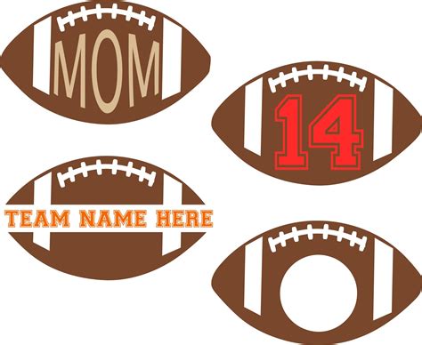 Free Football Silhouette Design Set - Silhouette School