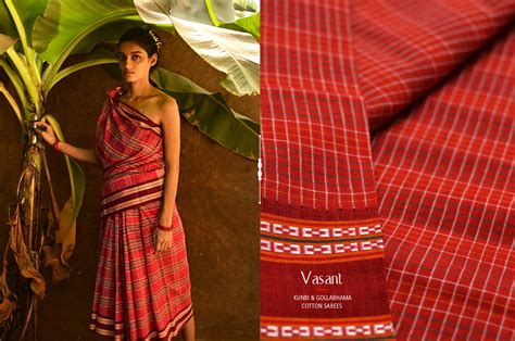 Buy Kunbi & Gollabhama Traditional Handwoven Cotton Saree online | Gaatha