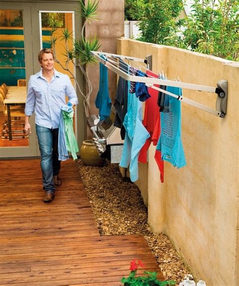 Hills Compact Clothesline | Laundry room inspiration, Clothes drying racks, Wall mounted washing ...